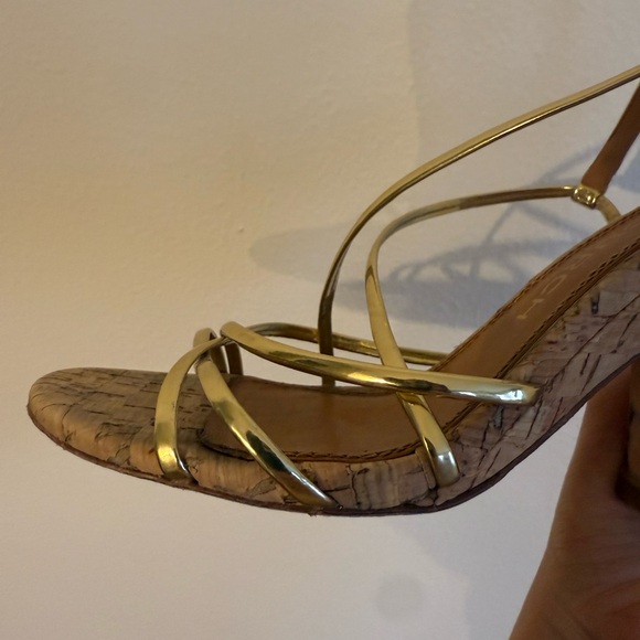 Gold Strappy Sandals - Picture 11 of 12